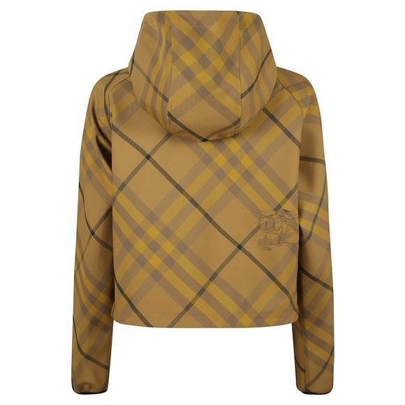 Burberry Cropped Plaid Coat With Hood - NWT - Picture 2 of 3